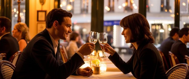couple diner en tete a tete